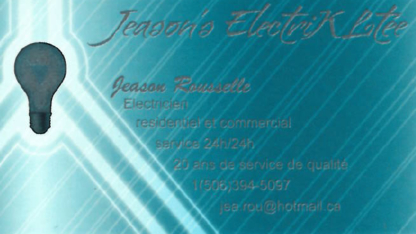 Jeason's Electrik Ltée - Electricians & Electrical Contractors