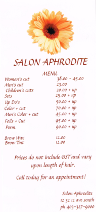 Salon Aphrodite Inc - Hair Salons