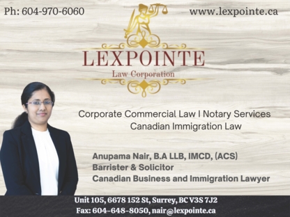 Lexpointe Law Corporation - Avocats