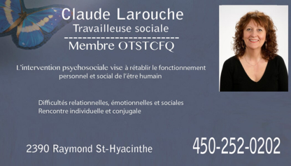 Claude Larouche Travailleuse Sociale - Psychotherapy