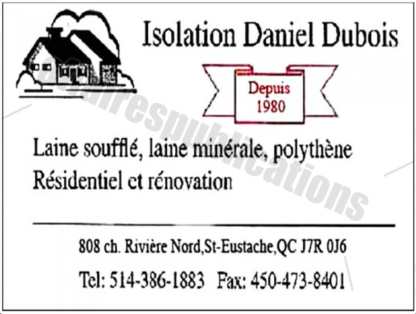 Isolation Daniel Dubois - Cold & Heat Insulation Contractors