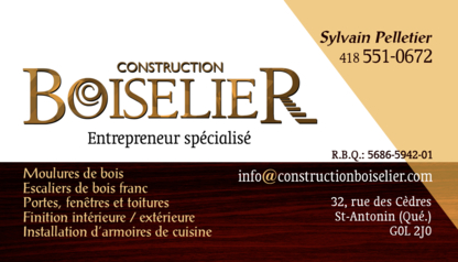 View Construction Boiselier’s Saint-Hubert profile
