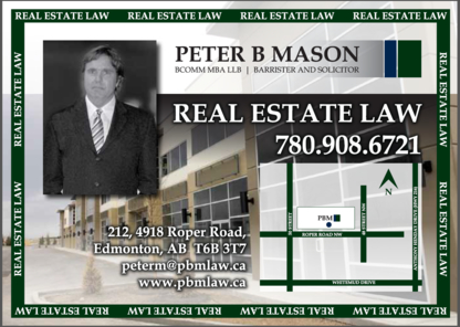 Peter B Mason Real Estate Lawyer - Avocats en droit immobilier