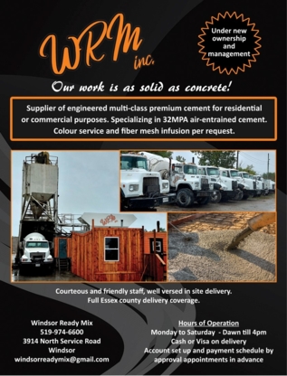 Windsor Ready Mix Inc - Truck Repair & Service