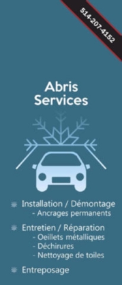 Abris Services Nicolas - Temporary Garage Shelters