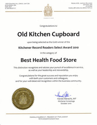 The Old Kitchen Cupboard - Health Food Stores
