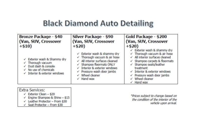 Black Diamond Auto Detailing - Entretien intérieur et extérieur d'auto