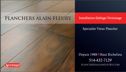 Planchers Alain Fleury - Floor Refinishing, Laying & Resurfacing