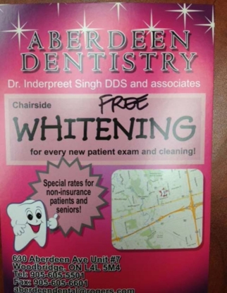 Aberdeen Dentistry - Traitement de blanchiment des dents
