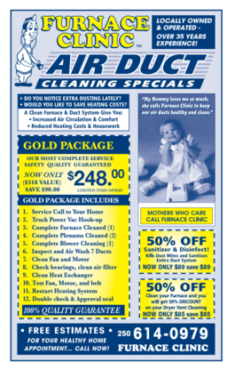 Furnace Clinic Air Vent & Carpet Cleaning - Carpet & Rug Cleaning