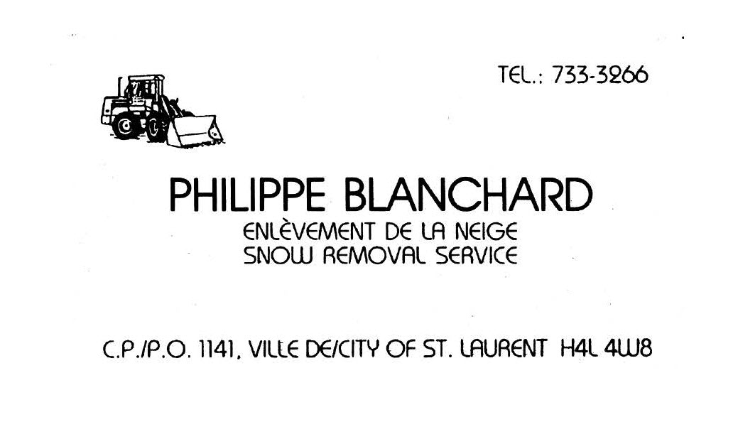Déneigement Philippe Blanchard - Snow Removal