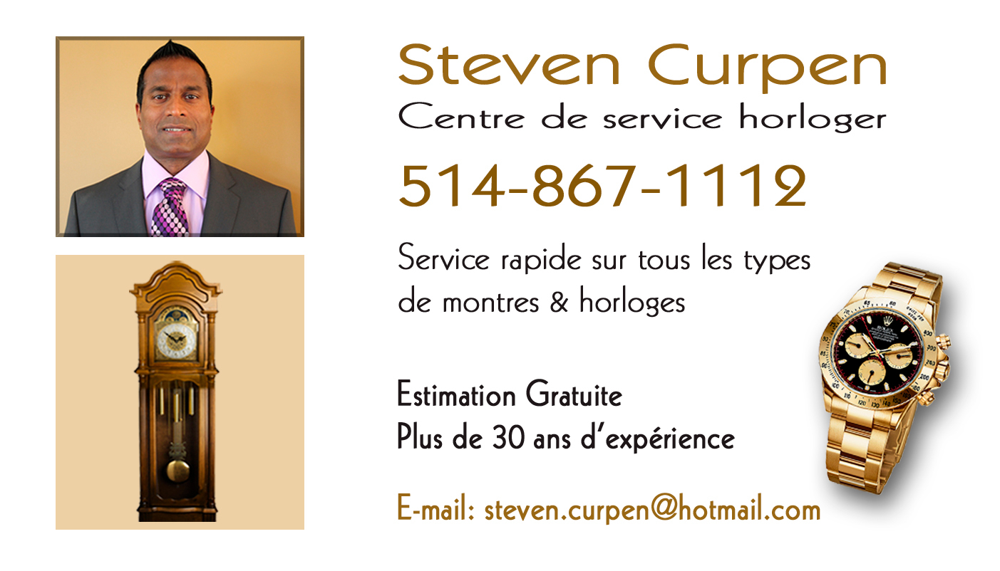 View Steven Curpen Watch & Clock Service Center’s Montréal profile