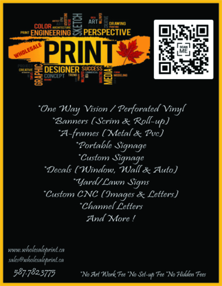Wholesale Print Canada Inc - Signs