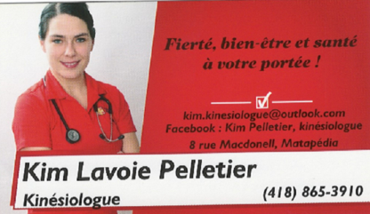 Kim Lavoie Pelletier Kinésiologue - Kinesiologists