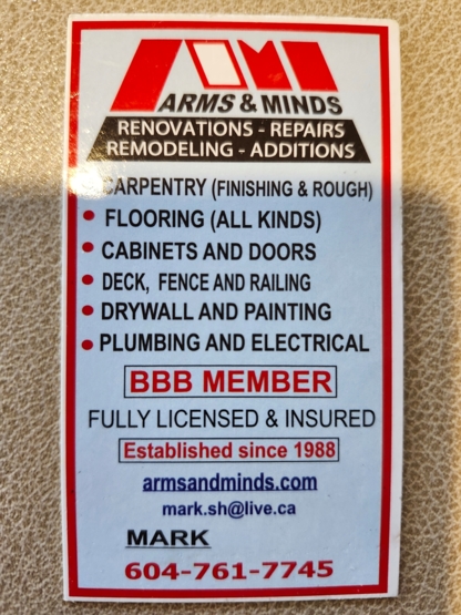 Voir le profil de Arms & Minds Renovations - Vancouver