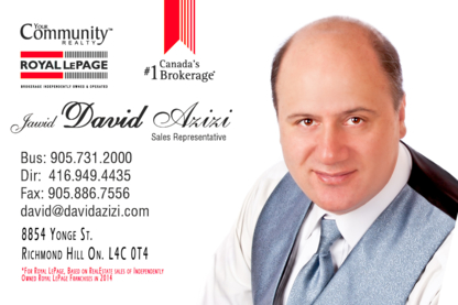 David Azizi Sales Representative - Real Estate Agents & Brokers