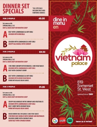 Voir le profil de Vietnam Palace Inc - Embrun