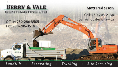 Berry & Vale Contracting - Excavation Contractors