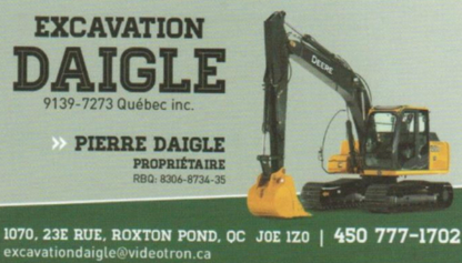 Daigle Excavation - Entrepreneurs en excavation