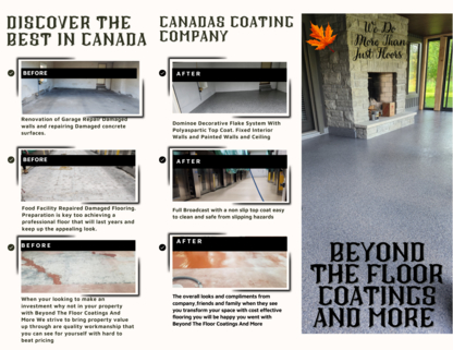 Beyond The Floor Coatings & More - Pose et sablage de planchers