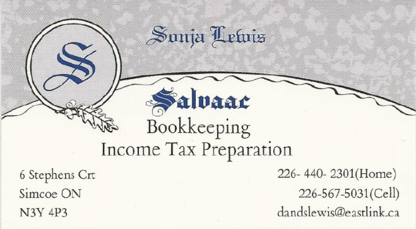 Salvaac Bookkeeping Income Tax - Préparation de déclaration d'impôts