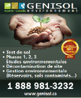 Genisol Environnement Inc - Services et conseillers en environnement