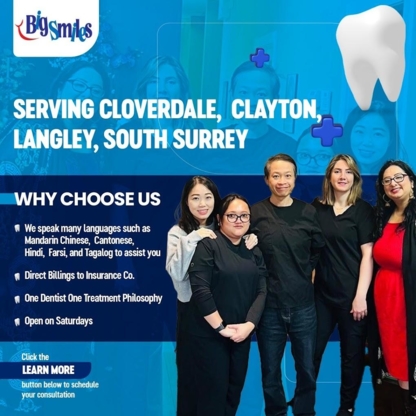 BigSmiles Dental Care - Cloverdale Surrey Dentist - Traitement de blanchiment des dents