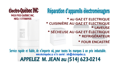 Électro-Québec - Appliance Repair & Service