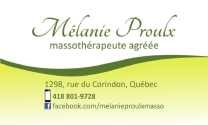 Mélanie Proulx Massothérapeute - Massothérapeutes