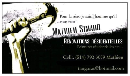 Rénovations Mathieu Simard - Peintres