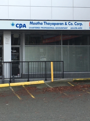 Mootha Thayaparan & Co Corp - Comptables professionnels agréés (CPA)