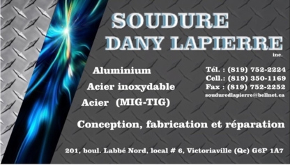 View Soudure Dany Lapierre Inc’s Sainte-Eulalie profile