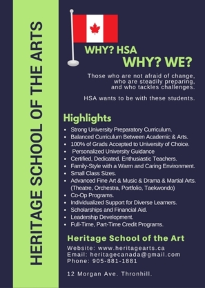 Heritage School Of the Arts - Écoles primaires et secondaires