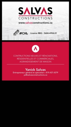 Les Constructions Salvas - Entrepreneurs en construction