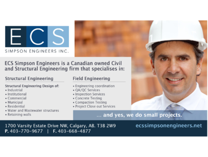 ECS Simpson Engineers Inc - Ingénieurs civils