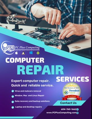 PC Plus Computing Inc - Réparation d'ordinateurs et entretien informatique