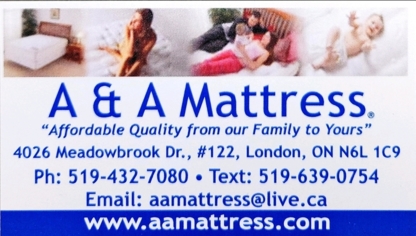 A&A Mattress - Matelas et sommiers