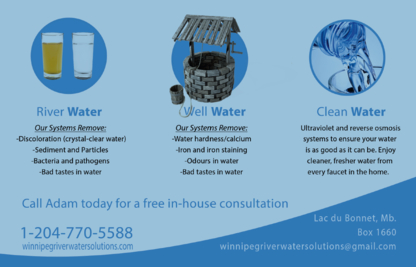 Winnipeg River Water Solutions - Water Treatment Equipment & Service