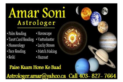 Astrologer Amar Soni - Astrologues et parapsychologues