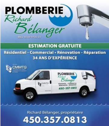Plomberie Richard Bélanger - Plombiers et entrepreneurs en plomberie