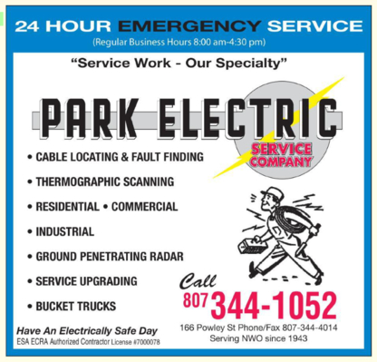 Park Electric Service Co - Cable Installation, Splicing & Detection