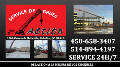 Action Service De Grues Inc - Crane Rental & Service