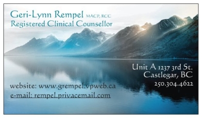 Geri-Lynn Rempel Counselling Services - Relations d'aide