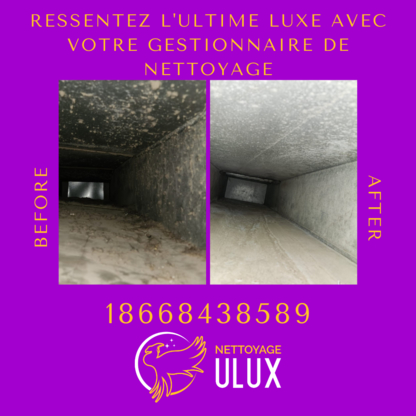 Nettoyage Ulux - Nettoyage de conduits d'aération