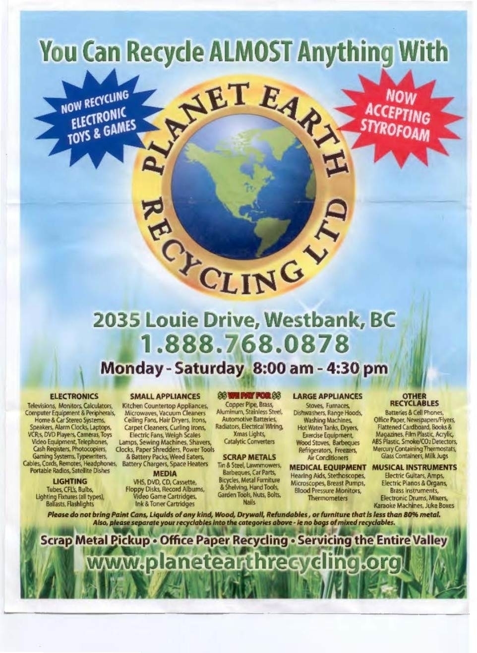 Planet Earth Recycling - Recycling Services