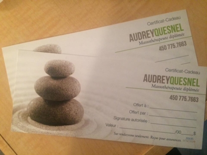 Audrey Quesnel Massothérapeute - Massothérapeutes