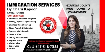 Immigration Services by Charu Kapoor LTD - Conseillers en immigration et en naturalisation