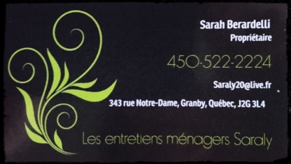 Les Entretiens Ménagers Saraly - Home Cleaning