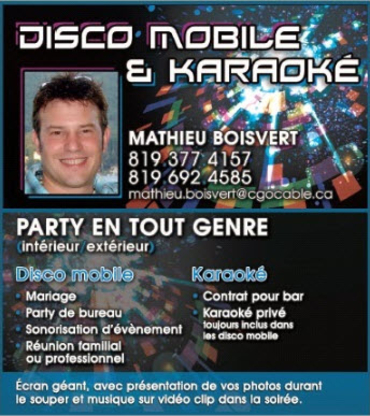 Disco Mobile Mathieu Boisvert - Planificateurs d'événements spéciaux