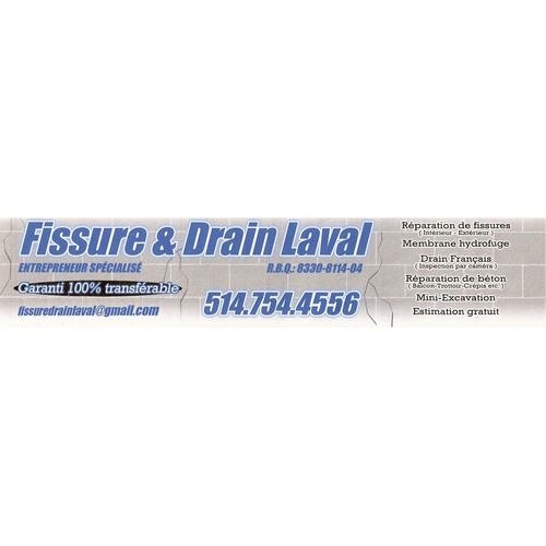 Fissure Drain Laval - Concrete Contractors